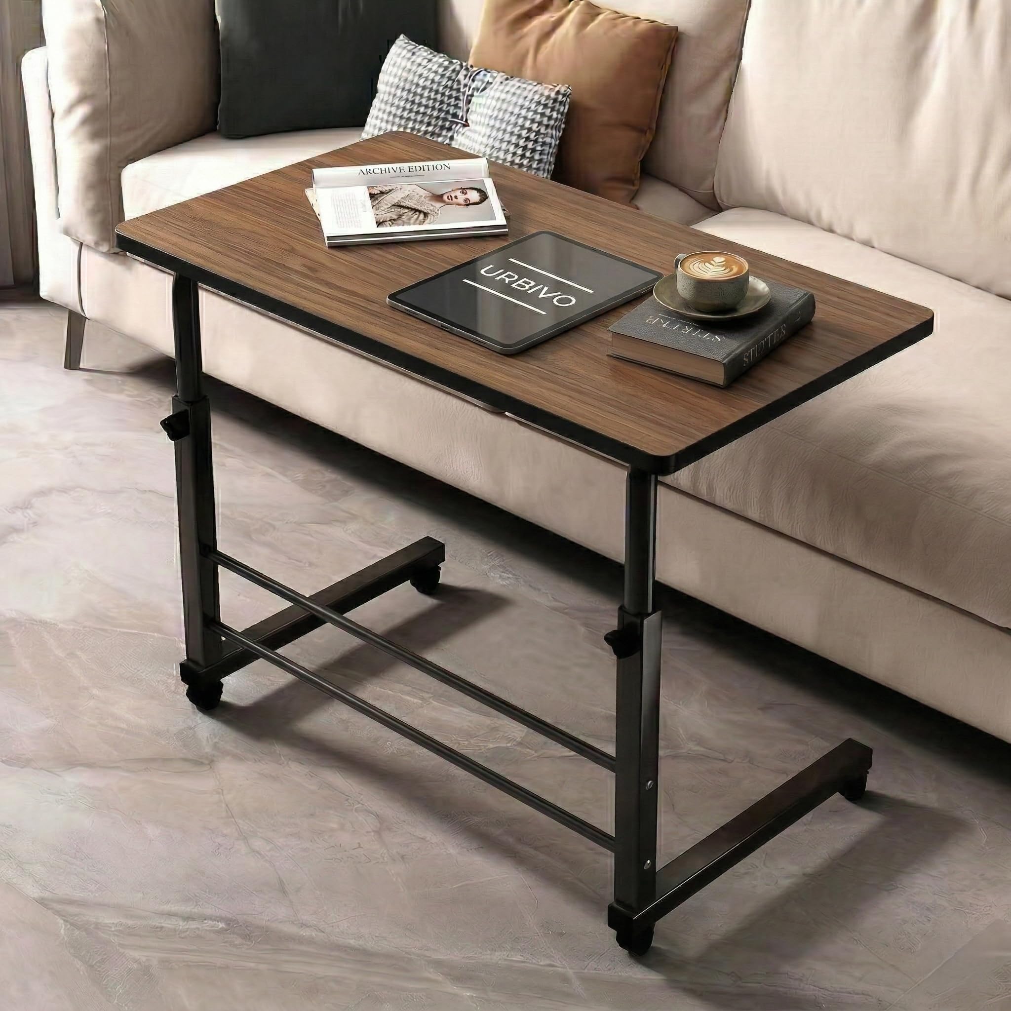 URBIVO Height Adjustable Multipurpose Table with Wheels | Movable